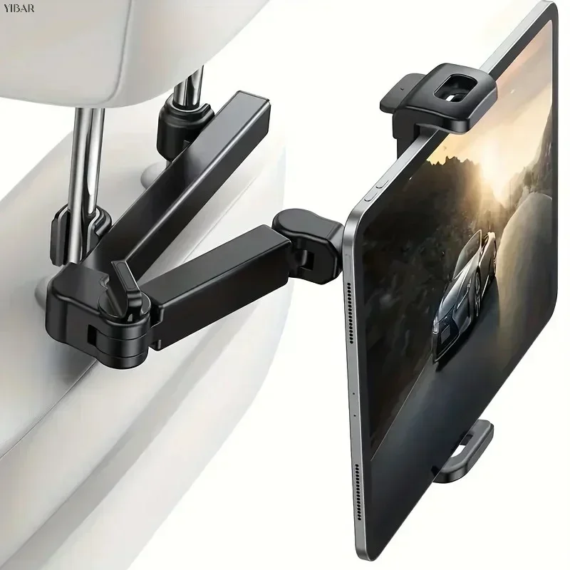 Tablet Car Mount - ที่วางโทรศัพท์มือถือและแท็บเล็ตในรถยนต์ ที่ยึดติดกับพนักพิงศีรษะเบาะหลัง สำหรับ iPhone Samsung iPad