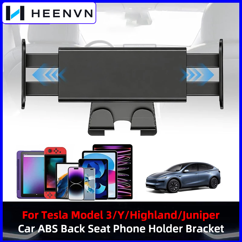 Tablet Stand Adjustable - ที่ยึดแท็บเล็ตและโทรศัพท์มือถือสำหรับเบาะหลังรถยนต์ Heenvn สำหรับ Tesla Model 3,