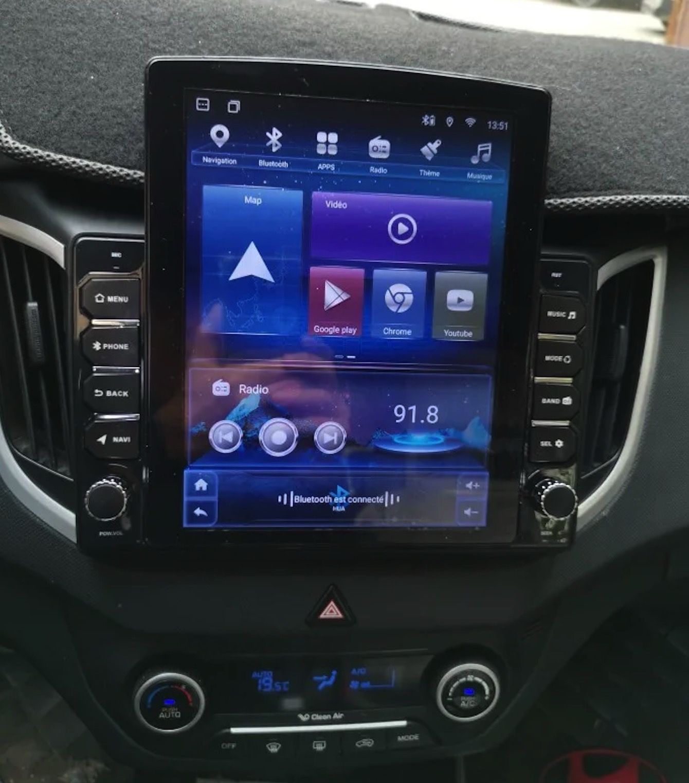 Tablet Danish Mobile & Accessories - 8G+128G Android 14 สำหรับ Hyundai Creta