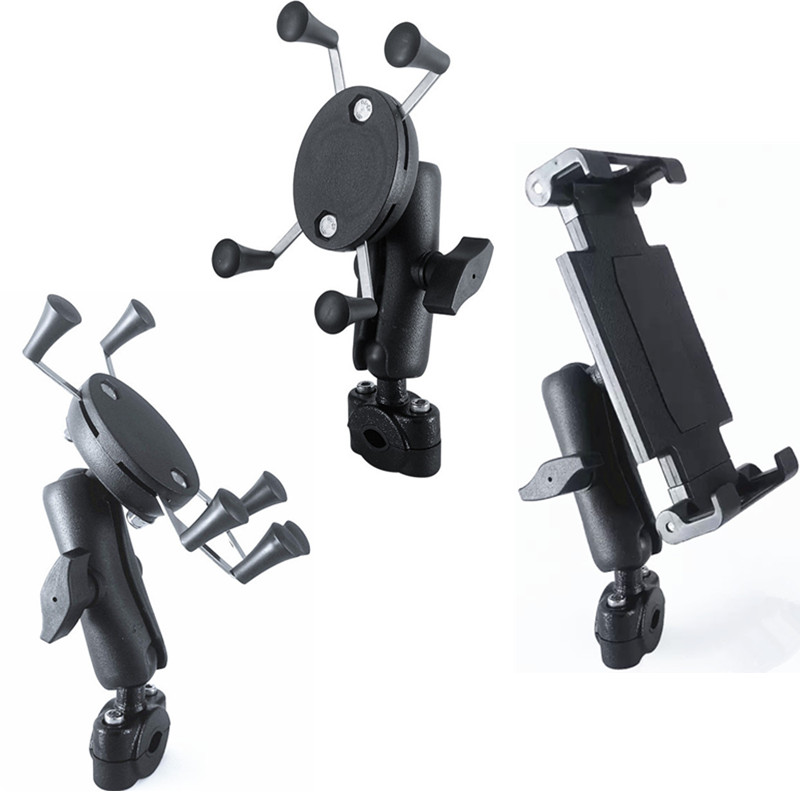 Tablet Car Mount - ที่ยึดโทรศัพท์มือถือแบบติดพนักพิงศีรษะเบาะหลังรถยนต์อเนกประสงค์ พร้อมแขนยึดแบบสองขา สำหรับไอแพดและโทรศัพท์มือถือ สำหรับติดตั้งบนแท่น Ram Mount
