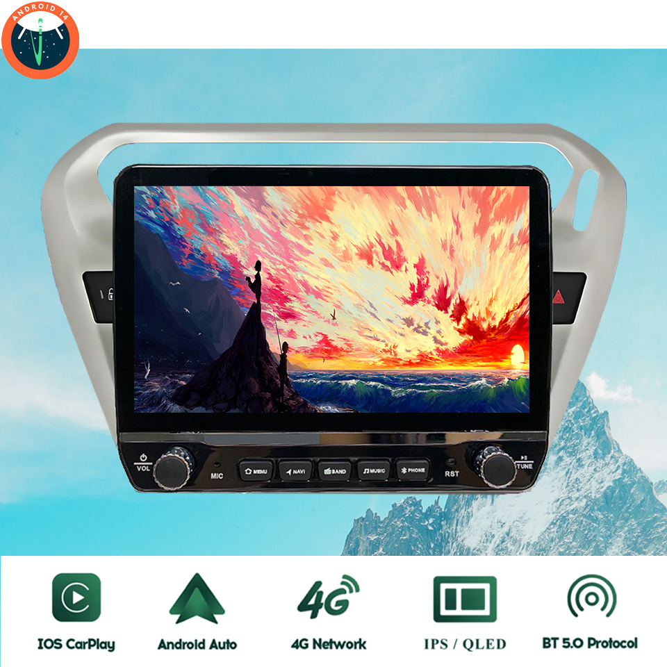 Tablet Danish Mobile & Accessories - แท็บเล็ตพีซีมัลติมีเดียในรถยนต์ระบบ Android 14 สำหรับ Peugeot 301