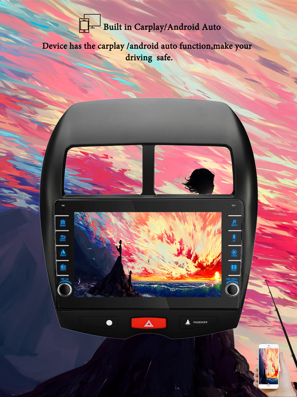 Tablet Danish Mobile & Accessories - 8G + 128G Android 14 สําหรับMitsubishi