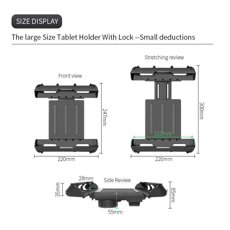 ขายึดแท็บเล็ตป้องกันการโจรกรรม - Tablet Car Mount บทวิจารณ์และราคา