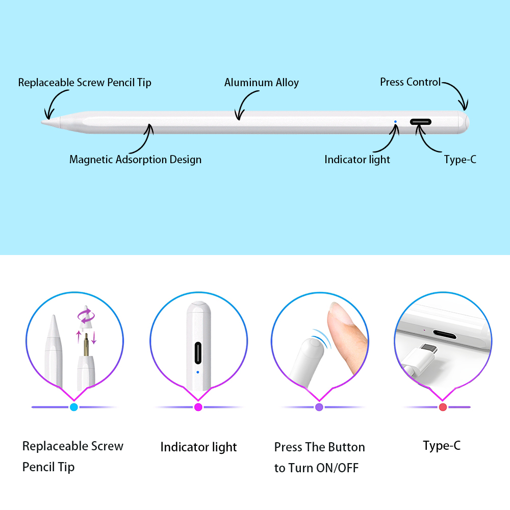 อุปกรณ์สไตลัสดาดภาพสำหรับ iOS  - Drawing Tablet Pen Accessories บทวิจารณ์และราคา