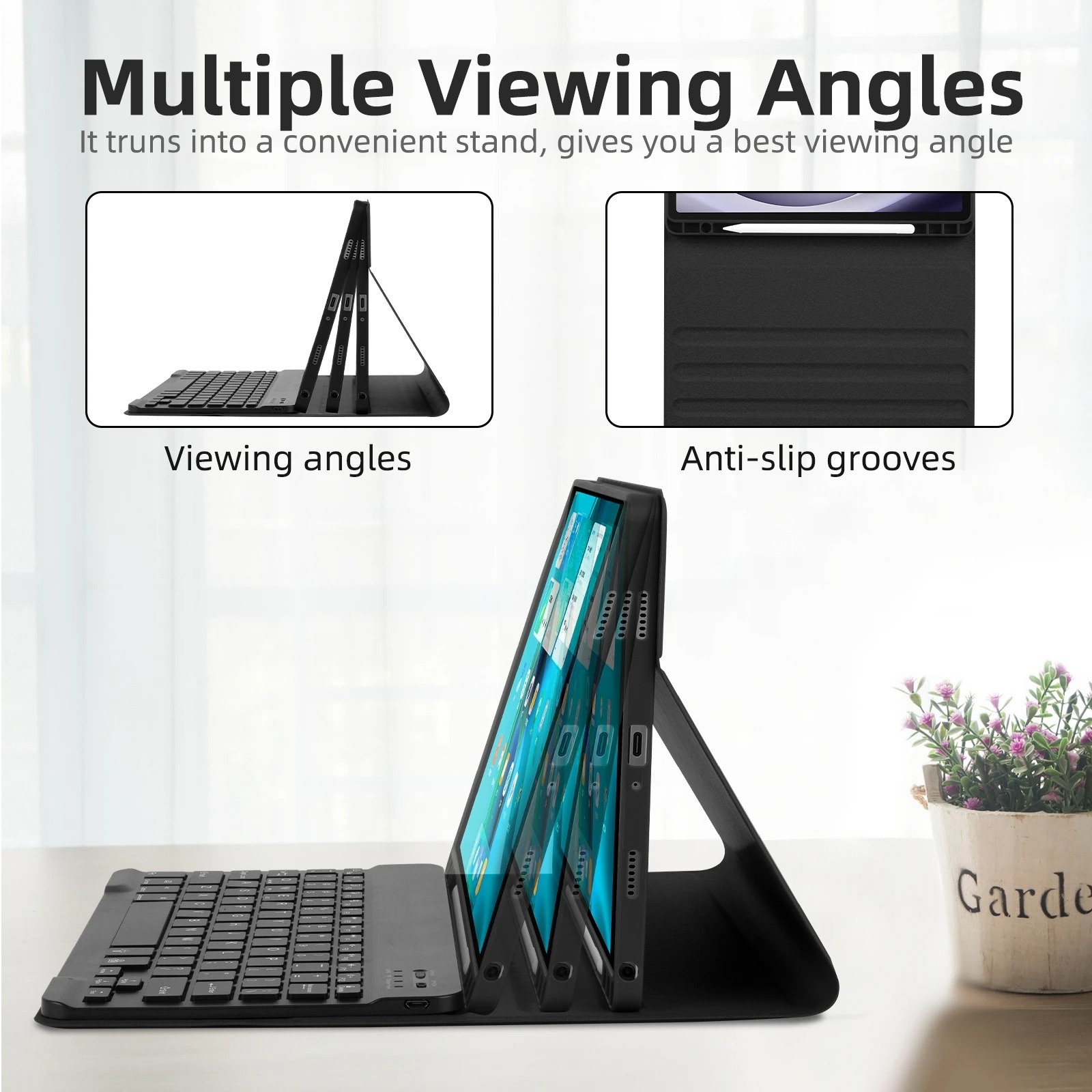กรณีคีย์บอร์ดสําหรับ Samsung G - Tablet Keyboard Case บทวิจารณ์และราคา