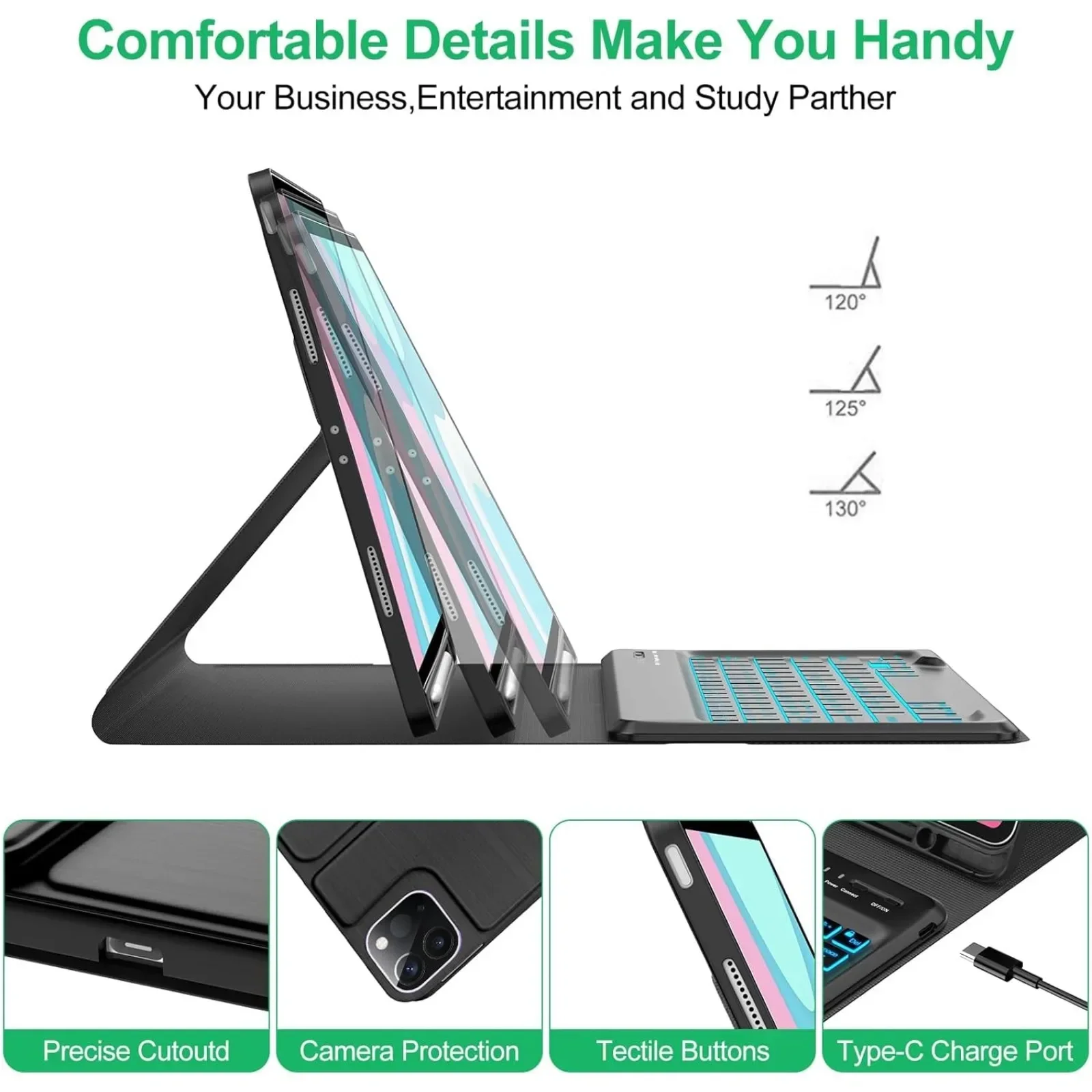 เคสคีย์บอร์ดสําหรับ HONOR Pad  - Tablet Keyboard Case บทวิจารณ์และราคา