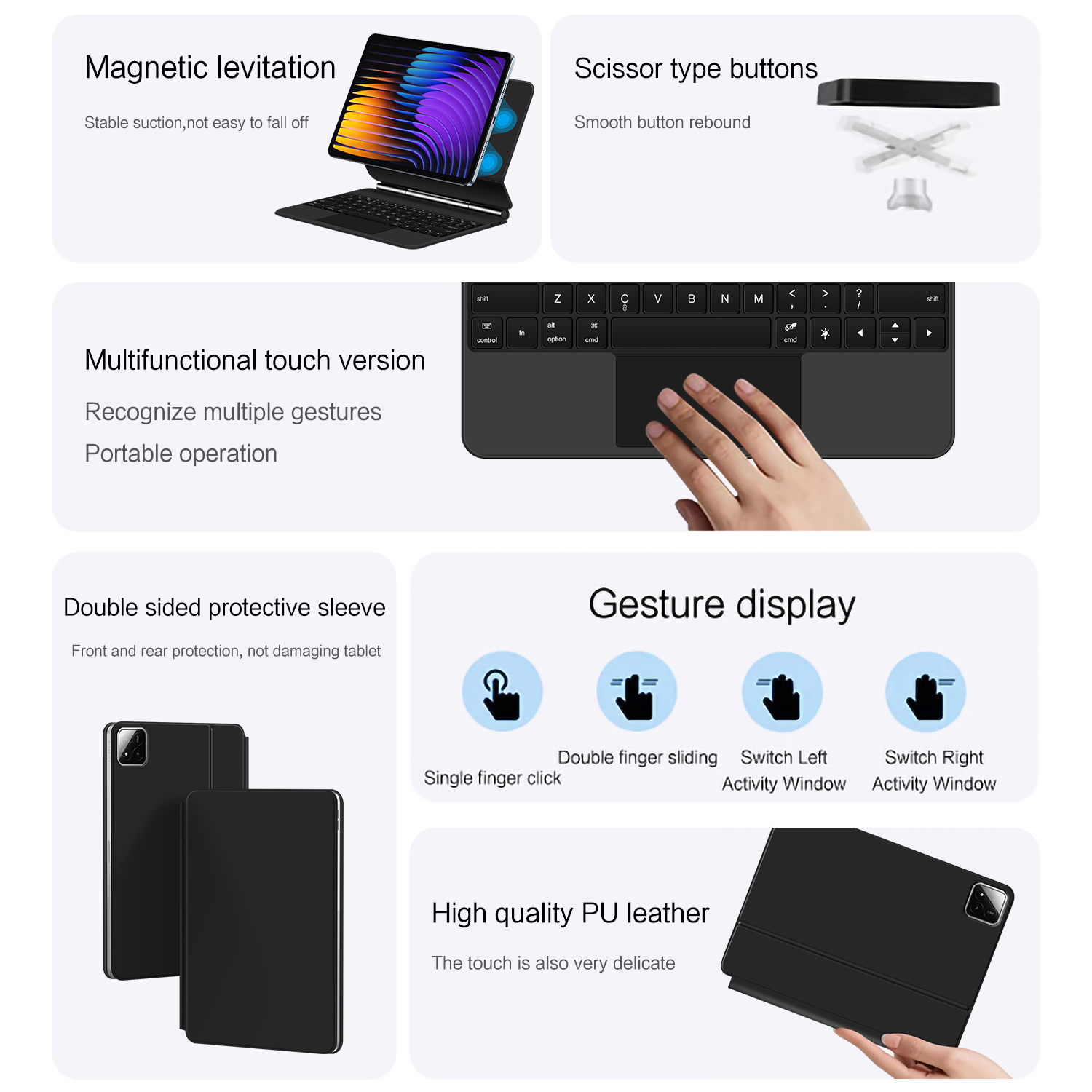 เคสคีย์บอร์ดแม่เหล็กสำหรับ Xia - Tablet Keyboard Case บทวิจารณ์และราคา