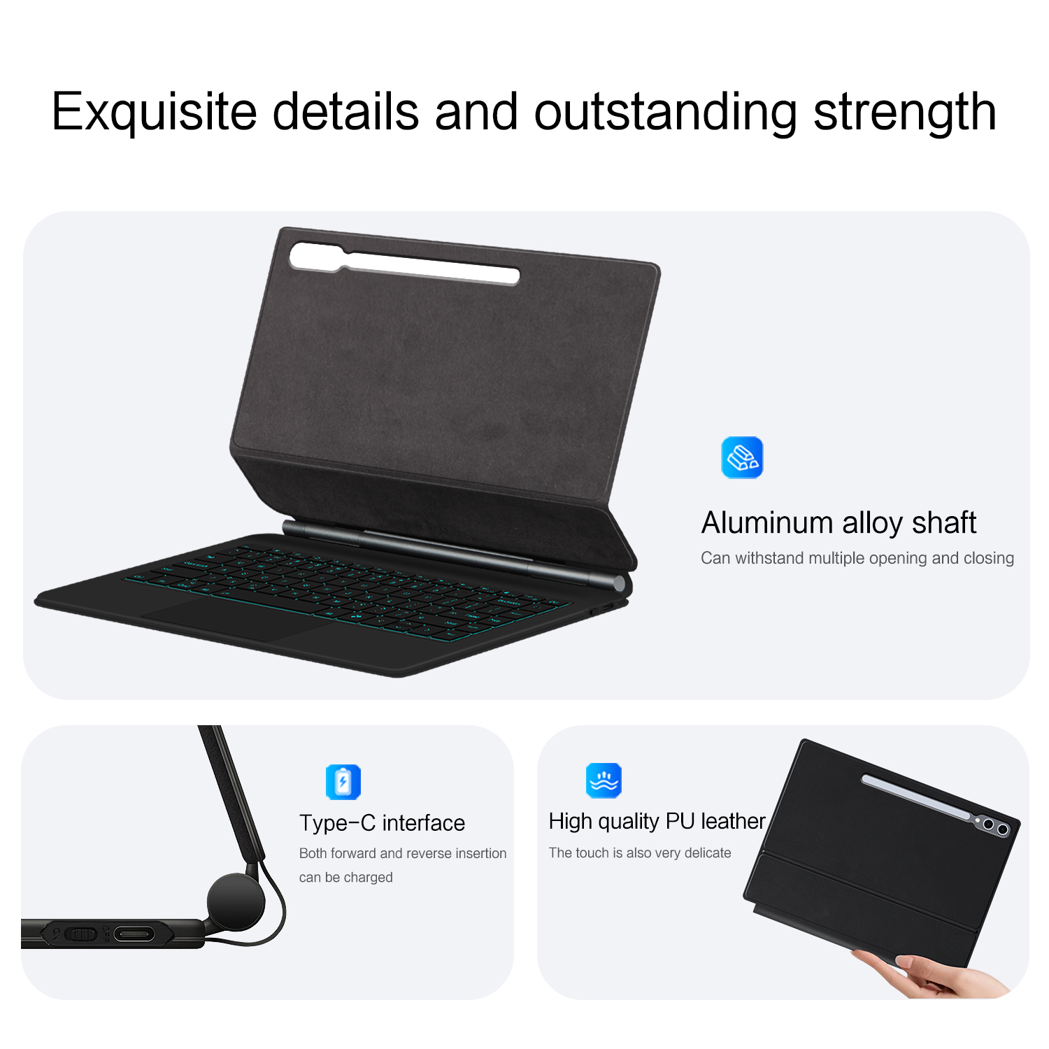 เมจิกคีย์บอร์ดสำหรับซัมซุงกาแล - Tablet Keyboard Case บทวิจารณ์และราคา