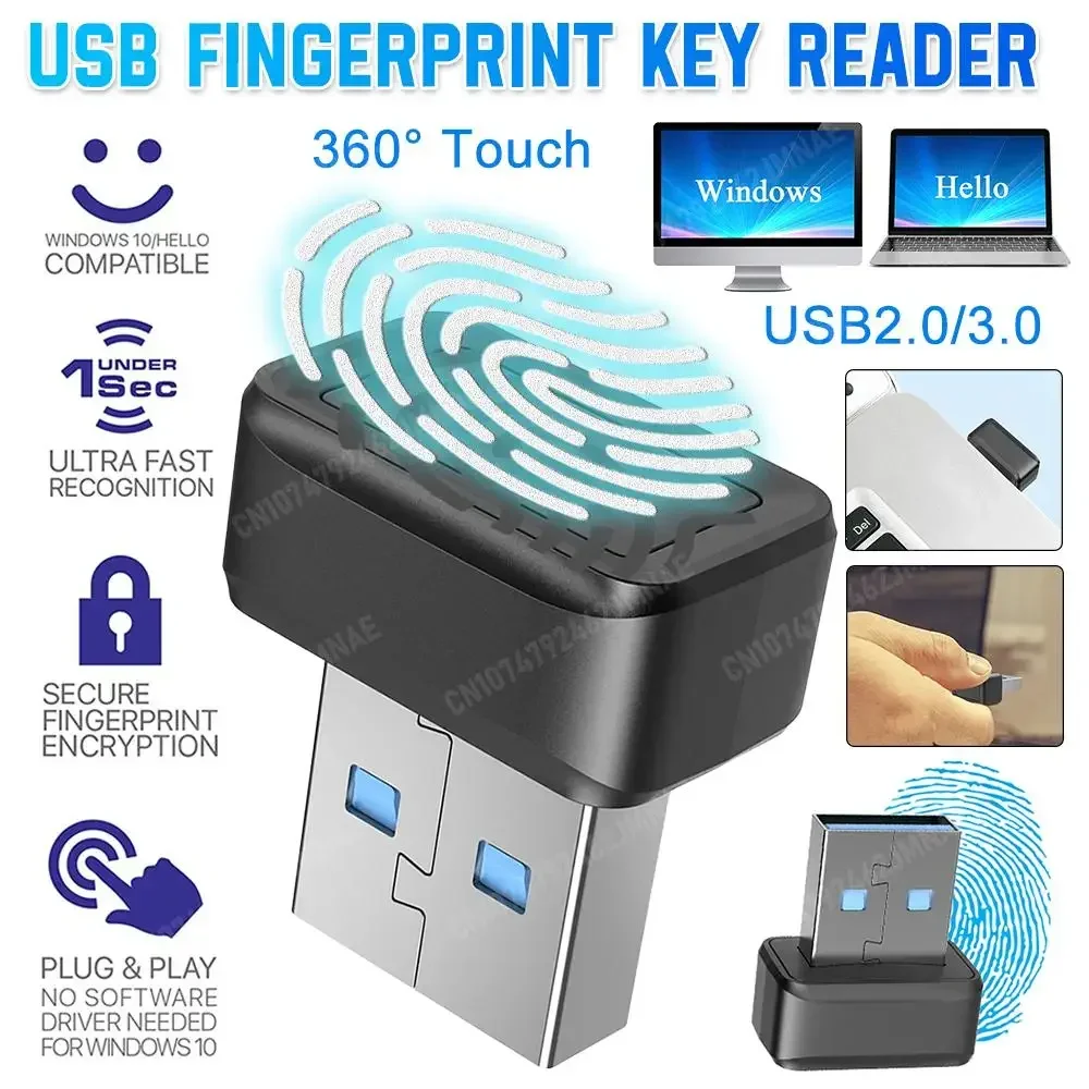เครื่องอ่านคีย์ลายนิ้วมือ USB  - Windows Tablet Accessories บทวิจารณ์และราคา