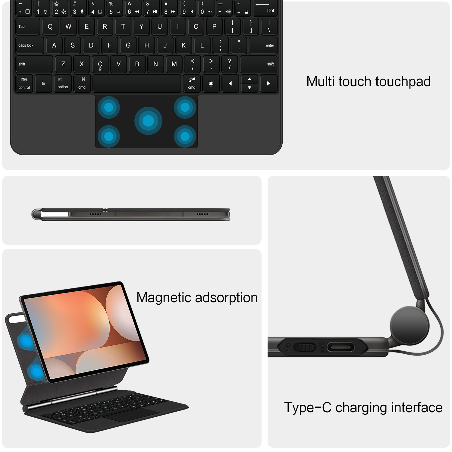 คีย์บอร์ดแม่เหล็ก Magic Magnet - Tablet Keyboard Case บทวิจารณ์และราคา